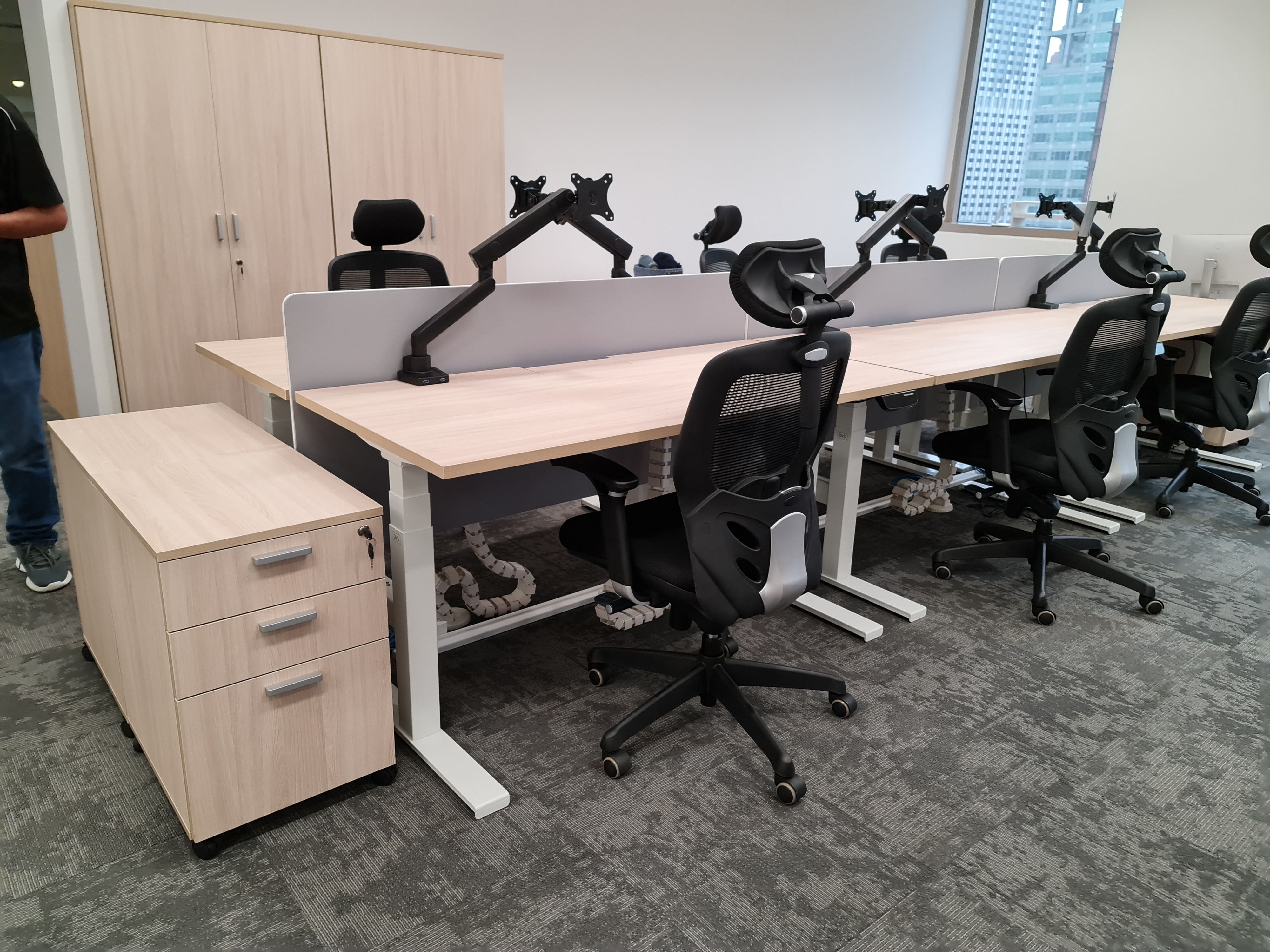 Height Adjustable RectangularTable (Double)